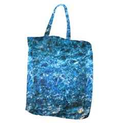 Water Color Blue Giant Grocery Tote