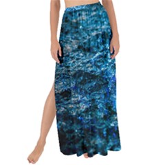 Water Color Blue Maxi Chiffon Tie-up Sarong