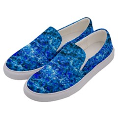 Water Color Navy Blue Men s Canvas Slip Ons