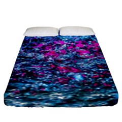 Water Color Violet Fitted Sheet (king Size) by FunnyCow