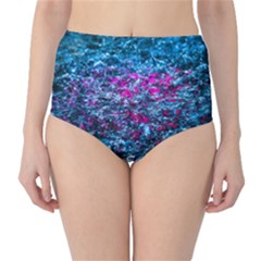 Water Color Violet Classic High-waist Bikini Bottoms by FunnyCow