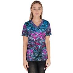 Water Color Violet Scrub Top by FunnyCow