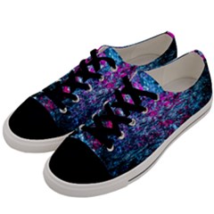 Water Color Violet Men s Low Top Canvas Sneakers