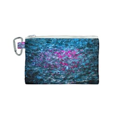 Water Color Violet Canvas Cosmetic Bag (small)