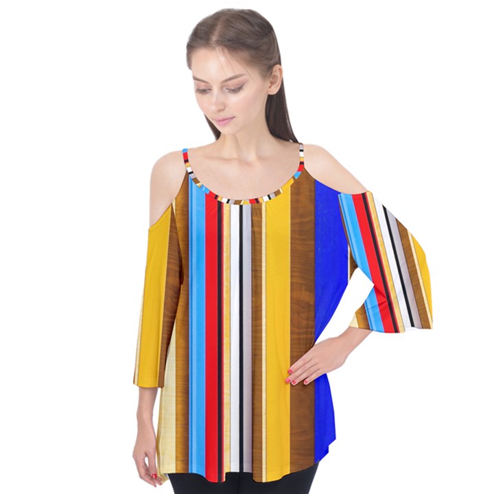 Colorful Stripes Flutter Tees