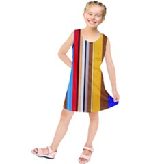 Colorful Stripes Kids  Tunic Dress by FunnyCow