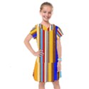 Colorful Stripes Kids  Drop Waist Dress View1