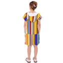 Colorful Stripes Kids  Drop Waist Dress View2