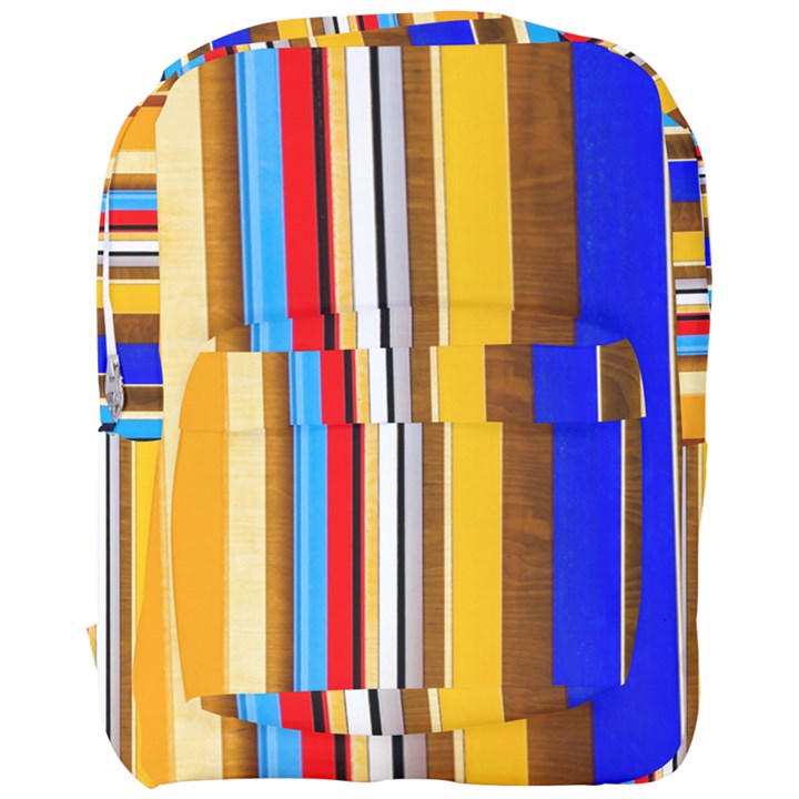 Colorful Stripes Full Print Backpack