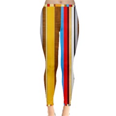 Colorful Stripes Inside Out Leggings by FunnyCow