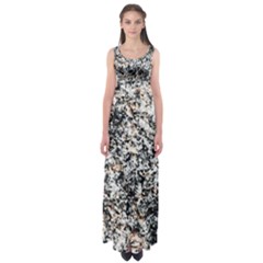 Granite Hard Rock Texture Empire Waist Maxi Dress by FunnyCow