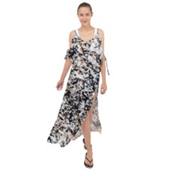 Granite Hard Rock Texture Maxi Chiffon Cover Up Dress