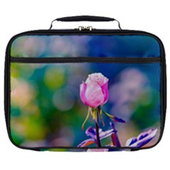 Pink Rose Flower Full Print Lunch Bag by FunnyCow