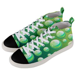 Background Colorful Abstract Circle Men s Mid-top Canvas Sneakers by Nexatart