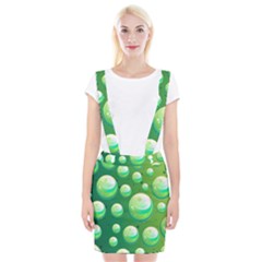 Background Colorful Abstract Circle Braces Suspender Skirt by Nexatart