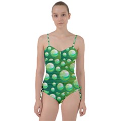 Background Colorful Abstract Circle Sweetheart Tankini Set by Nexatart