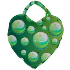 Background Colorful Abstract Circle Giant Heart Shaped Tote by Nexatart