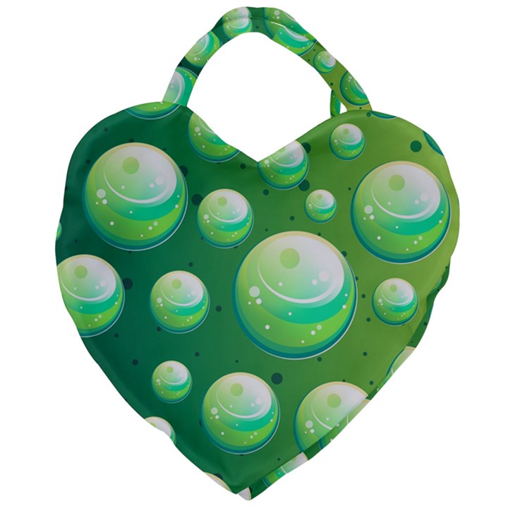 Background Colorful Abstract Circle Giant Heart Shaped Tote