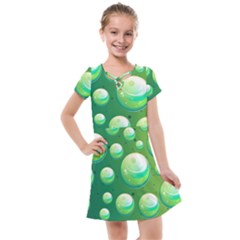 Background Colorful Abstract Circle Kids  Cross Web Dress