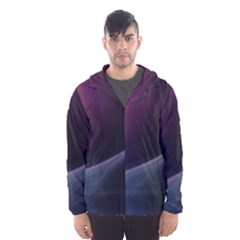 Abstract Form Color Background Hooded Windbreaker (men)