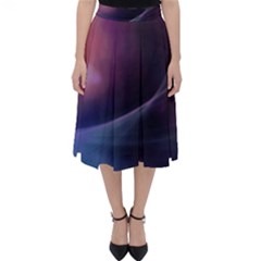 Abstract Form Color Background Folding Skater Skirt by Nexatart