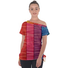 Background Colorful Abstract Tie-up Tee