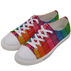 Background Colorful Abstract Women s Low Top Canvas Sneakers by Nexatart