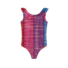 Background Colorful Abstract Kids  Frill Swimsuit