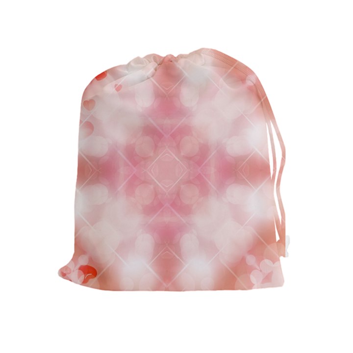 Heart Background Wallpaper Love Drawstring Pouches (Extra Large)