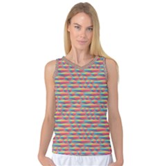 Background Abstract Colorful Women s Basketball Tank Top by Nexatart