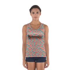 Background Abstract Colorful Sport Tank Top  by Nexatart