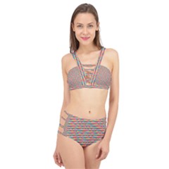 Background Abstract Colorful Cage Up Bikini Set