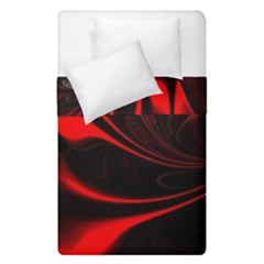 Abstract Curve Dark Flame Pattern Duvet Cover Double Side (single Size) by Nexatart