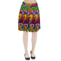 Heart Love Smile Smilie Pleated Skirt by Nexatart