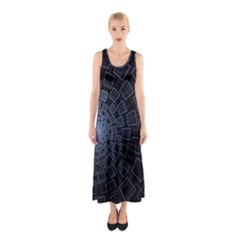 Pattern Abstract Fractal Art Sleeveless Maxi Dress