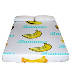 Bananas Fitted Sheet (king Size) by cypryanus