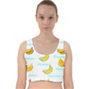 Bananas Velvet Racer Back Crop Top View1