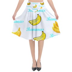 Bananas Flared Midi Skirt