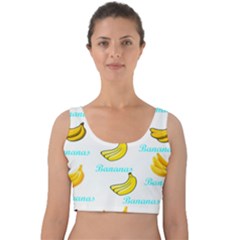 Bananas Velvet Crop Top