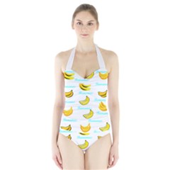 Bananas Halter Swimsuit by cypryanus