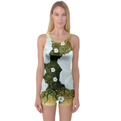 Summer Anemone Sylvestris One Piece Boyleg Swimsuit by Nexatart