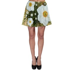 Summer Anemone Sylvestris Skater Skirt by Nexatart