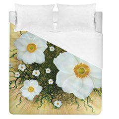 Summer Anemone Sylvestris Duvet Cover (queen Size) by Nexatart