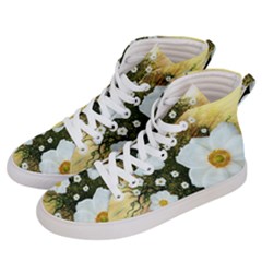 Summer Anemone Sylvestris Men s Hi-top Skate Sneakers by Nexatart