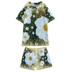 Summer Anemone Sylvestris Kids  Swim Tee And Shorts Set