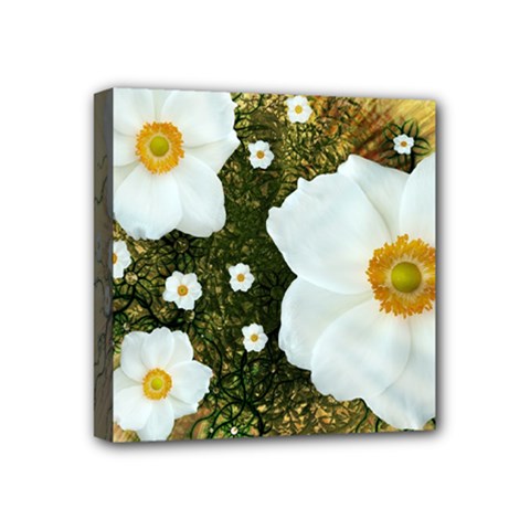 Summer Anemone Sylvestris Mini Canvas 4  X 4  by Nexatart