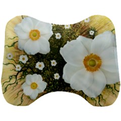 Summer Anemone Sylvestris Head Support Cushion