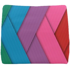 Abstract Background Colorful Strips Seat Cushion