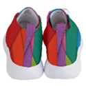 Abstract Background Colorful Strips Women s Lightweight High Top Sneakers View4