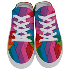 Abstract Background Colorful Strips Half Slippers